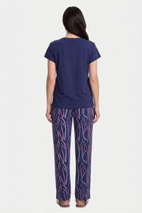 Sweet Dreams Graphic Printed Pyjama Set - Iconic Navy — thumbnail 2